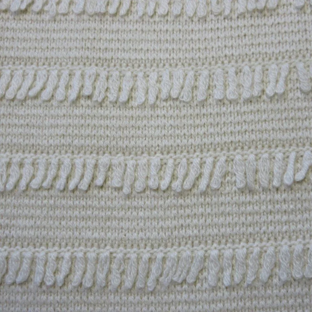 NWT J.Crew Juliette in Muslin Collarless Sweater-blazer with Fringe Stripe S